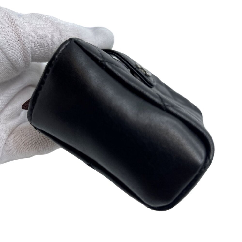 Auth CHANEL Matrasse Multi Pouch Timeless Classic Line Black Leather #36635323 - Picture 4 of 12